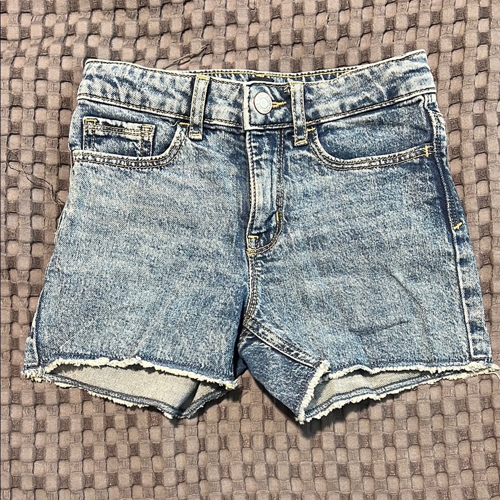 GAP Kids High Waisted Denim Shorts
